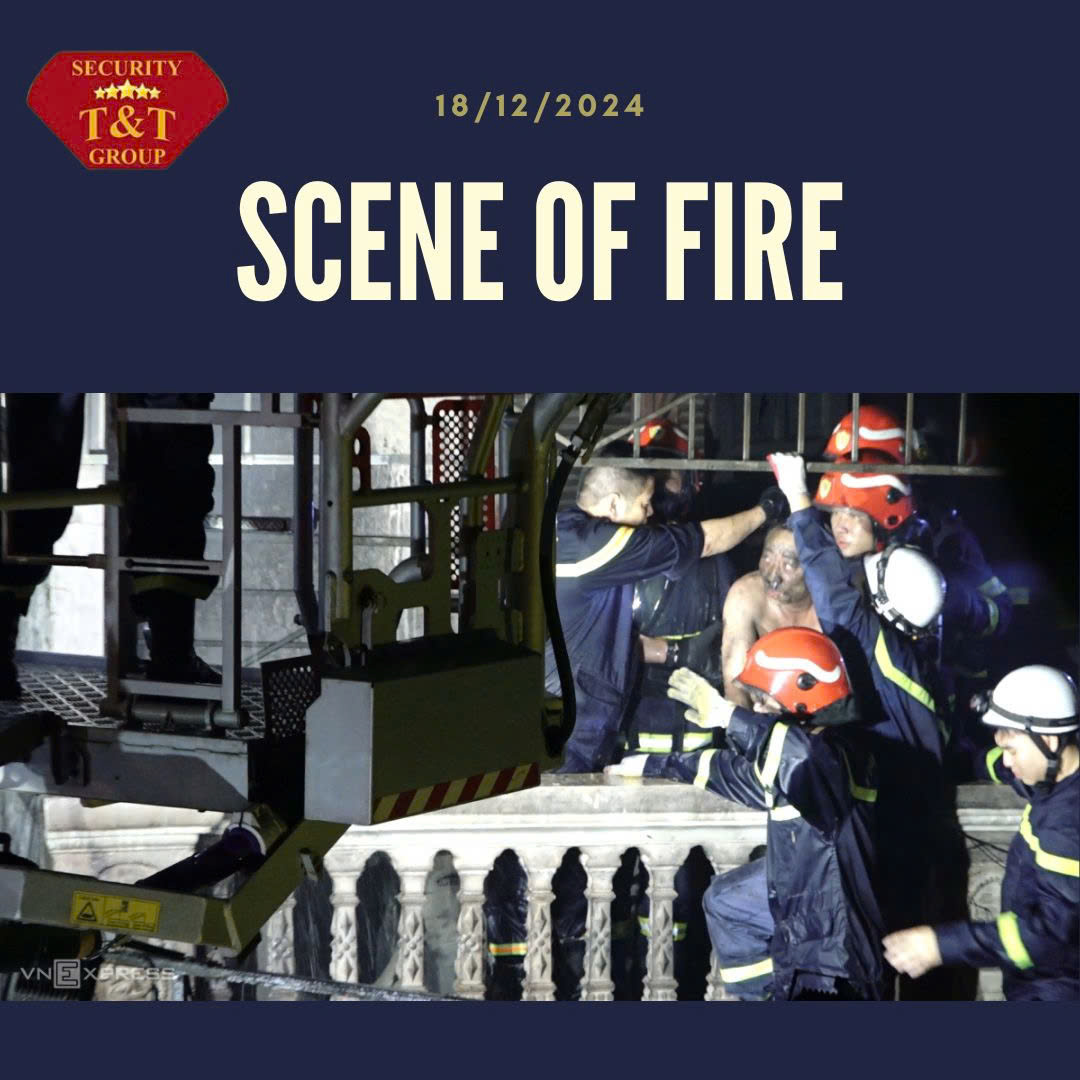 SCENE OF THE FIRE AT A KARAOKE BAR ON THE NIGHT OF 18/12/2024